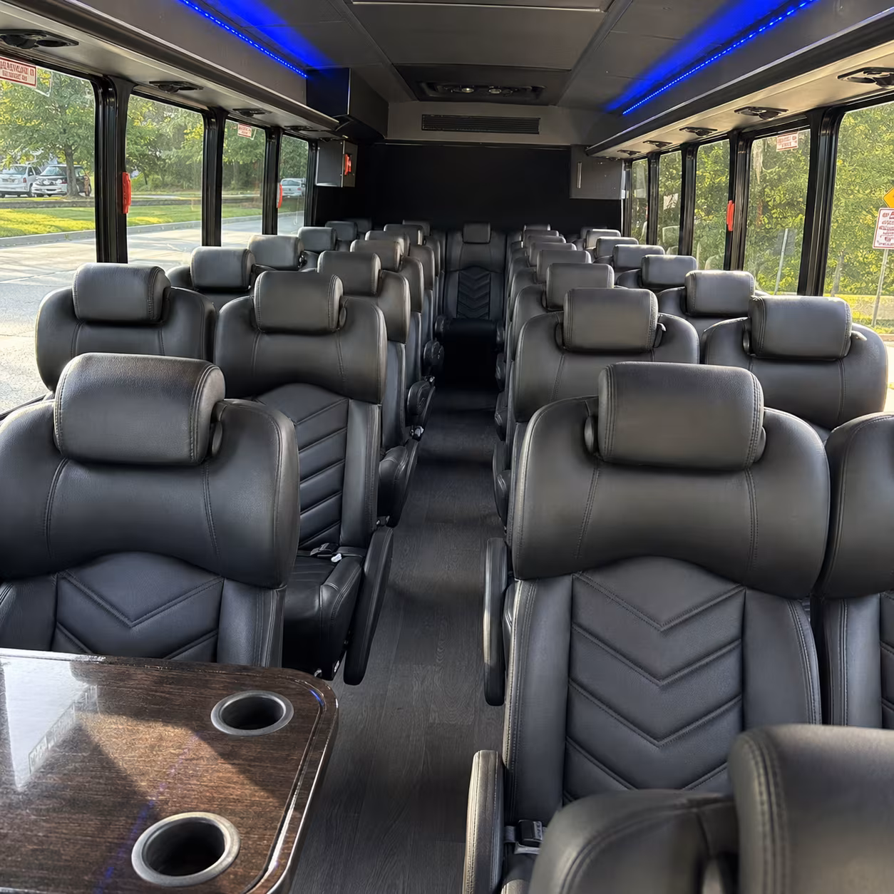 25 passenger minibus interior