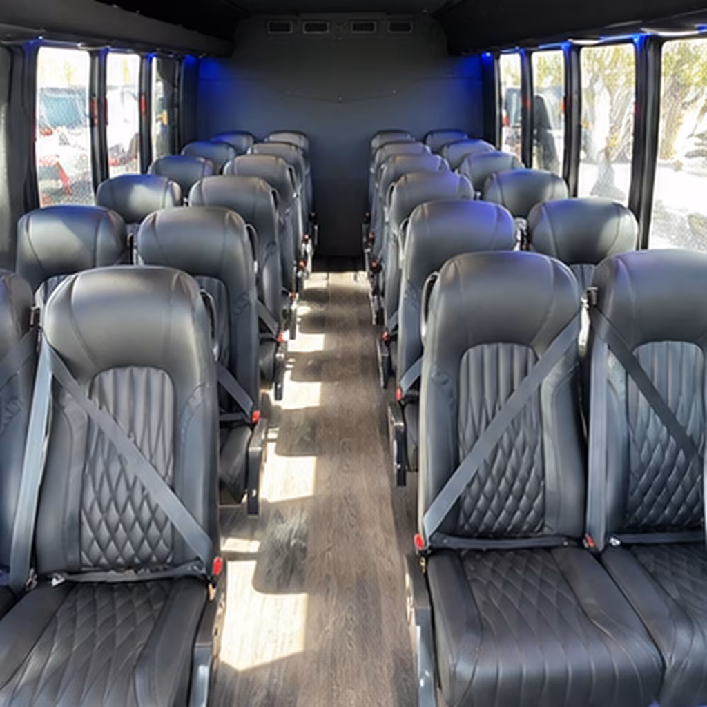 30 passenger minibus inside