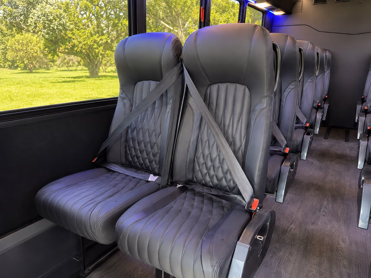 kenner 18 passenger minibus inside