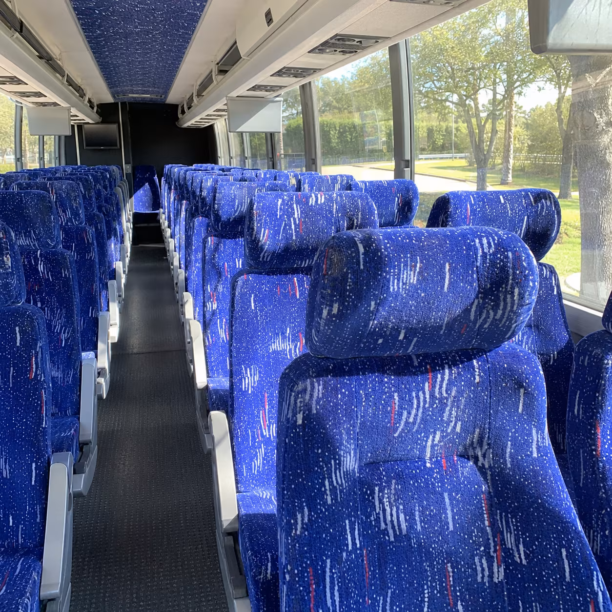 kenner 56 passenger charter bus interior